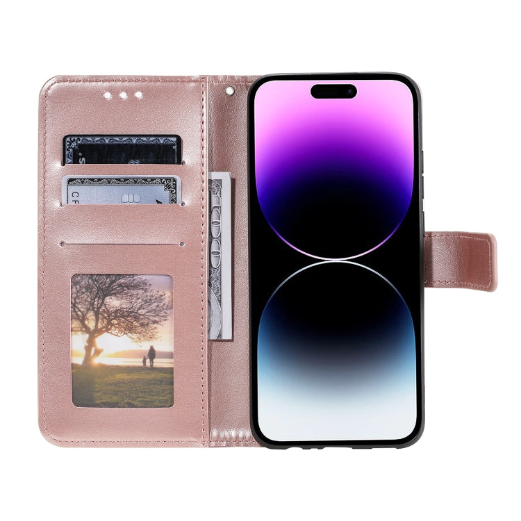 For iPhone 16 Plus Totem Flower Embossed Leather Phone Case