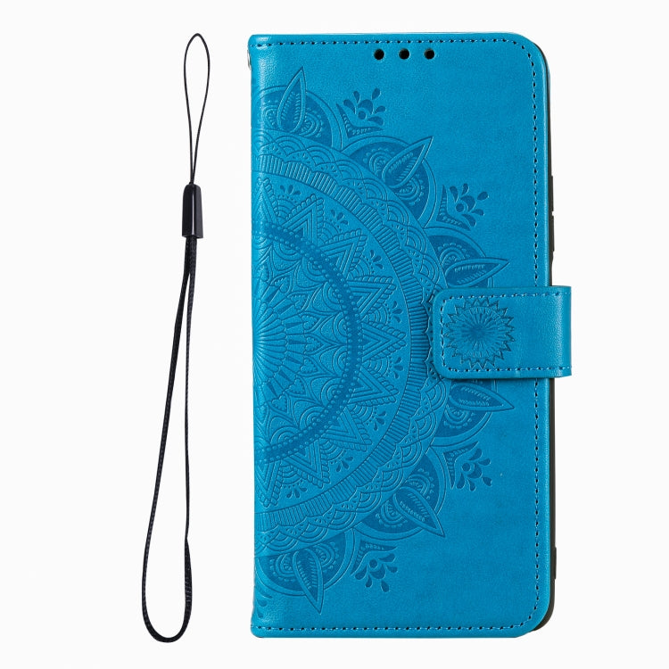For iPhone 16 Totem Flower Embossed Leather Phone Case