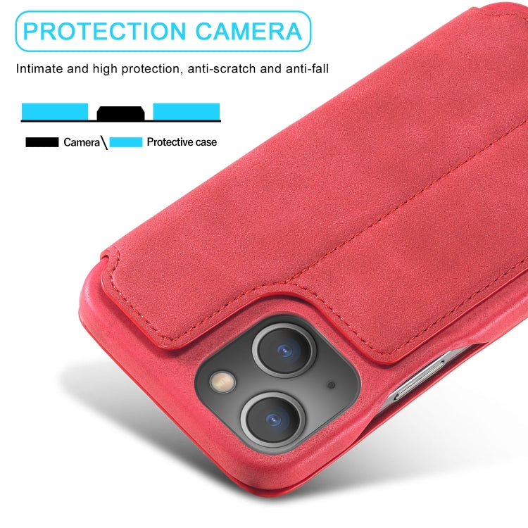 LC.IMEEKE Hon Ancient Series Flip Leather Phone Case For iPhone 15