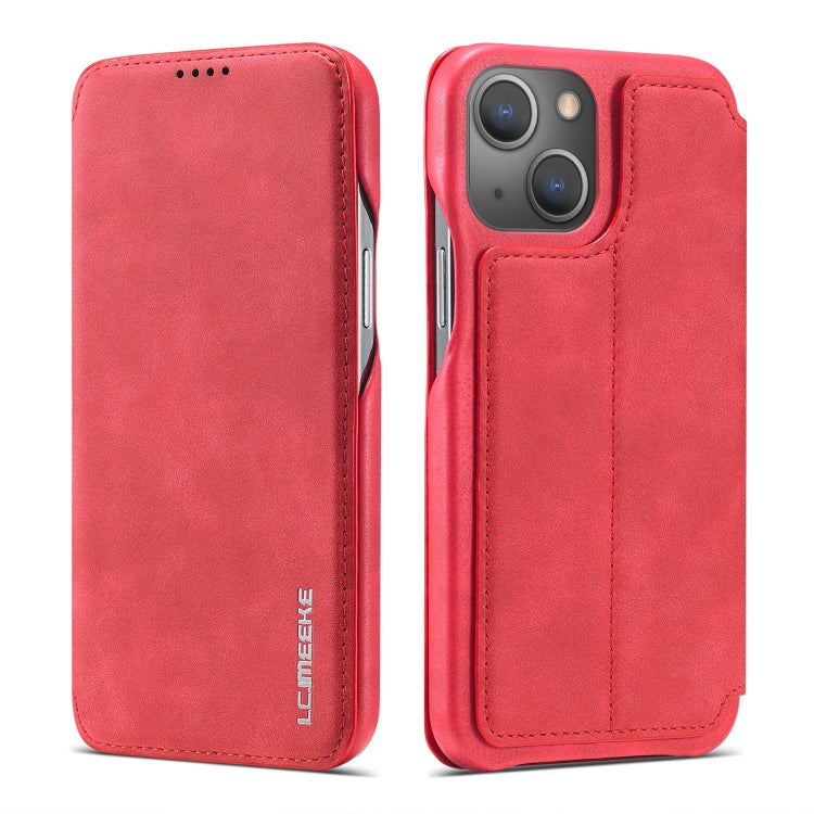 LC.IMEEKE Hon Ancient Series Flip Leather Phone Case For iPhone 15 Plus