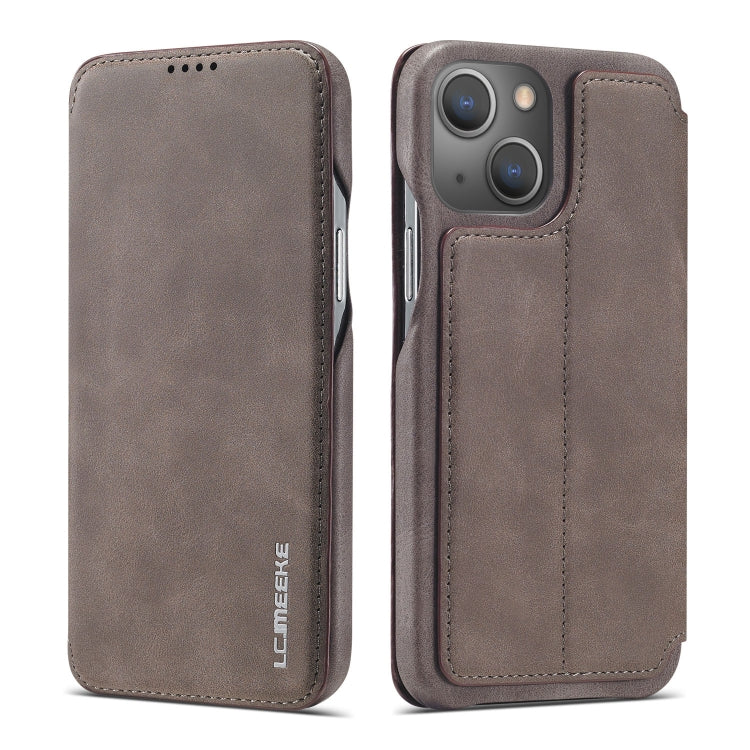 LC.IMEEKE Hon Ancient Series Flip Leather Phone Case For iPhone 15 Plus