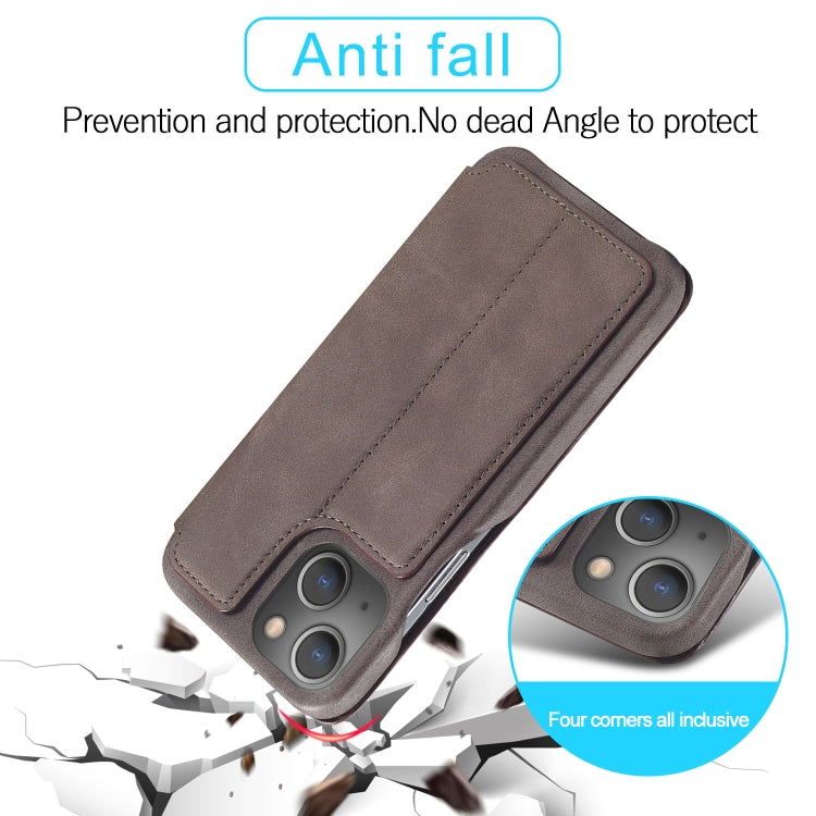 LC.IMEEKE Hon Ancient Series Flip Leather Phone Case For iPhone 15 Plus