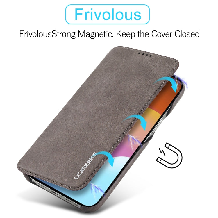 LC.IMEEKE Hon Ancient Series Flip Leather Phone Case For iPhone 15 Plus