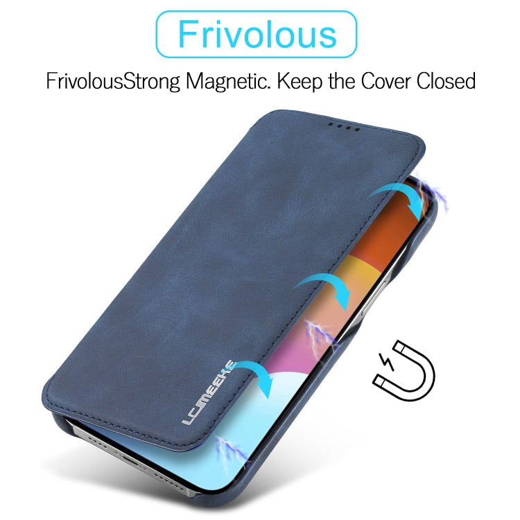 LC.IMEEKE Hon Ancient Series Flip Leather Phone Case For iPhone 15 Plus