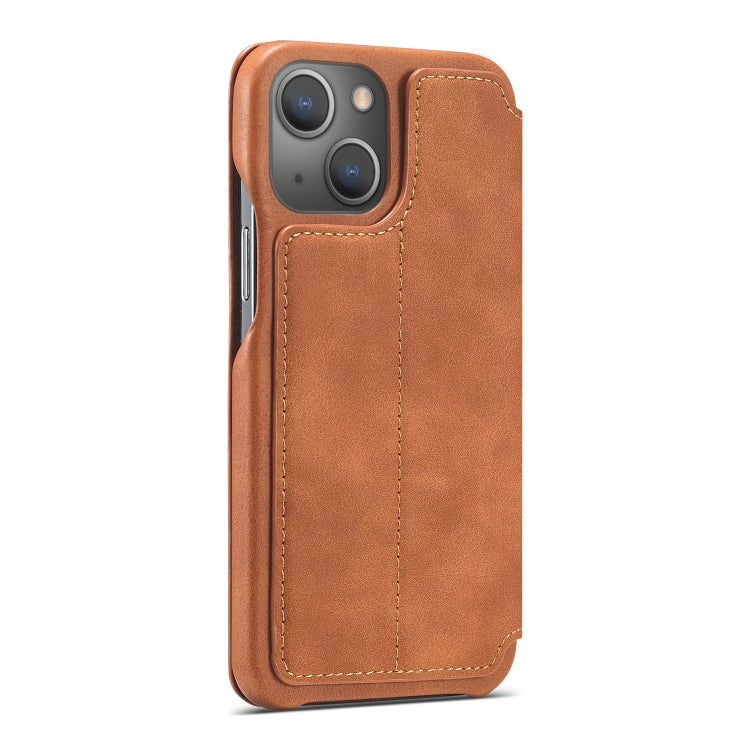 LC.IMEEKE Hon Ancient Series Flip Leather Phone Case For iPhone 15 Plus