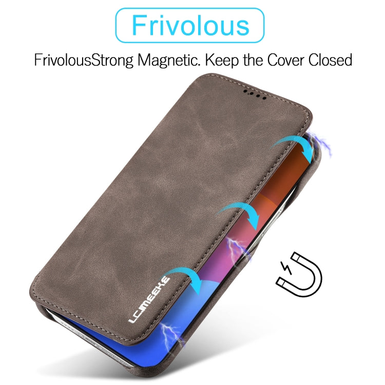LC.IMEEKE Hon Ancient Series Flip Leather Phone Case For iPhone 15 Pro