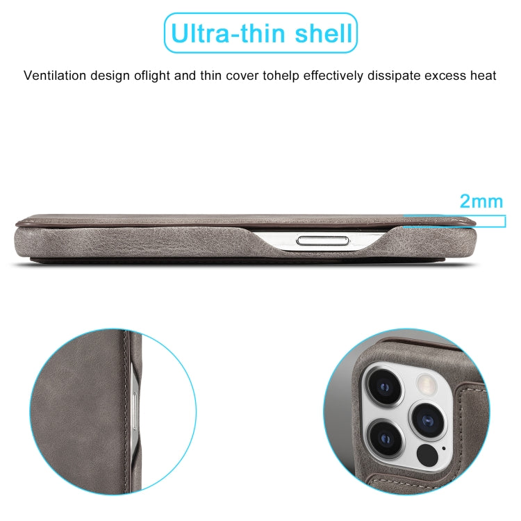LC.IMEEKE Hon Ancient Series Flip Leather Phone Case For iPhone 15 Pro