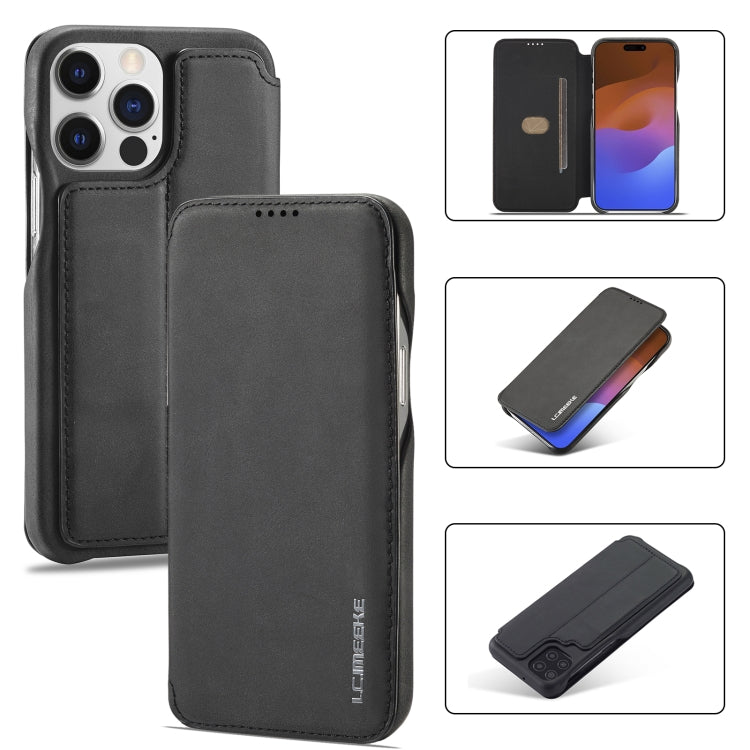 LC.IMEEKE Hon Ancient Series Flip Leather Phone Case For iPhone 15 Pro Max