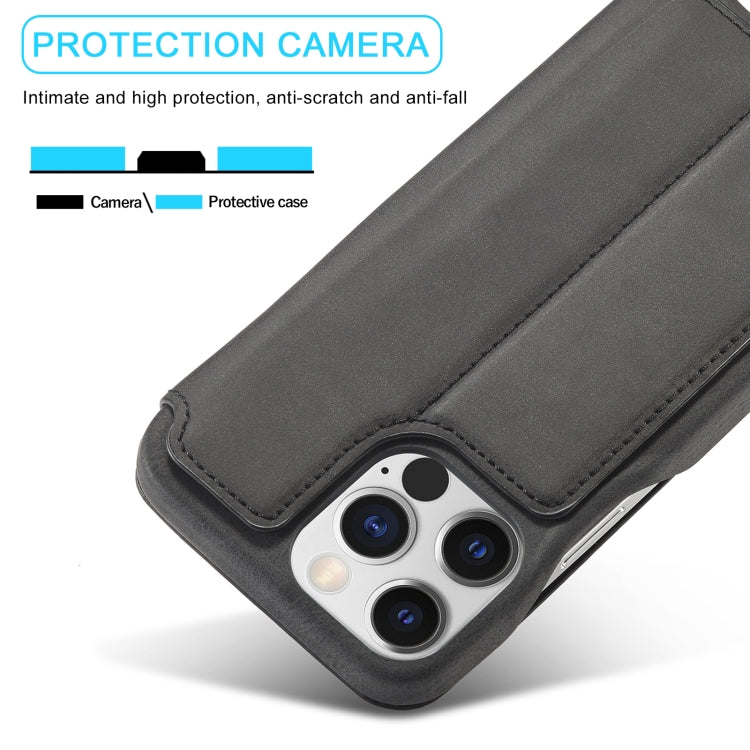 LC.IMEEKE Hon Ancient Series Flip Leather Phone Case For iPhone 15 Pro Max