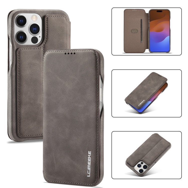 LC.IMEEKE Hon Ancient Series Flip Leather Phone Case For iPhone 15 Pro Max