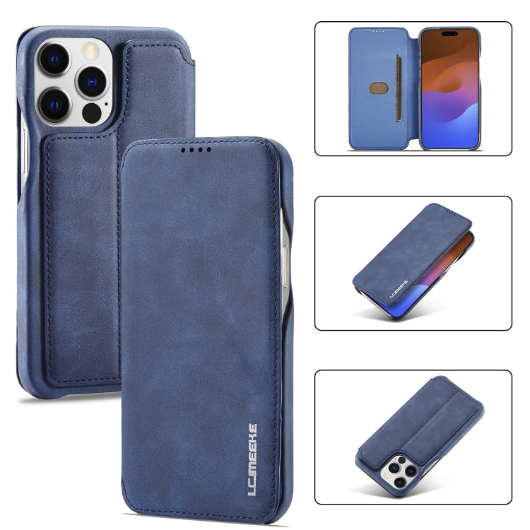 LC.IMEEKE Hon Ancient Series Flip Leather Phone Case For iPhone 15 Pro Max