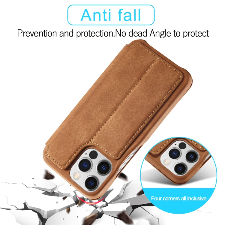LC.IMEEKE Hon Ancient Series Flip Leather Phone Case For iPhone 15 Pro Max