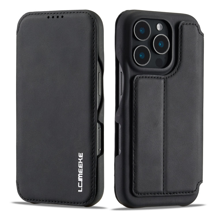 For iPhone 15 Pro Max LC.IMEEKE Hon Ancient Series Flip Leather Phone Case
