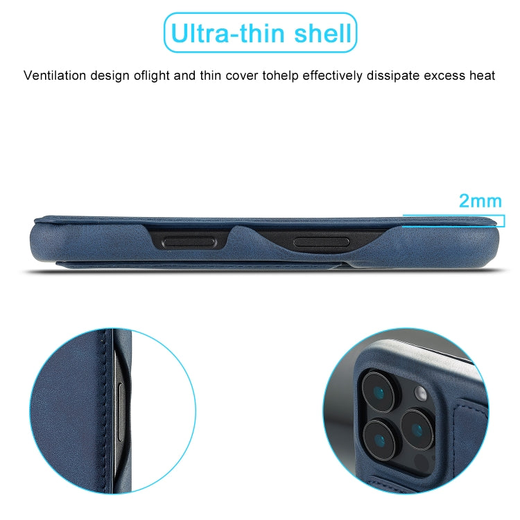 For iPhone 15 Pro Max LC.IMEEKE Hon Ancient Series Flip Leather Phone Case