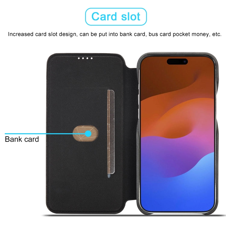 For iPhone 15 Pro LC.IMEEKE Hon Ancient Series Flip Leather Phone Case
