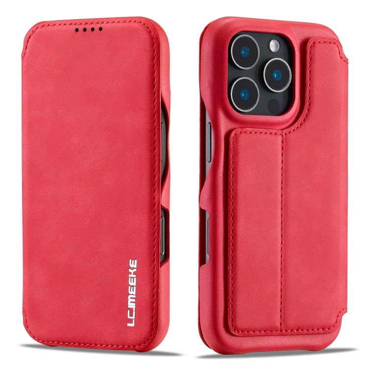 For iPhone 15 Pro LC.IMEEKE Hon Ancient Series Flip Leather Phone Case