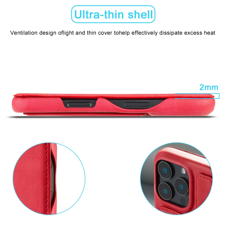 For iPhone 15 Pro LC.IMEEKE Hon Ancient Series Flip Leather Phone Case