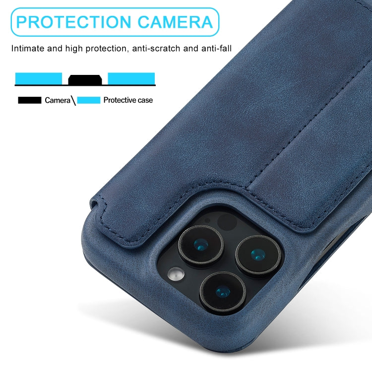 For iPhone 15 Pro LC.IMEEKE Hon Ancient Series Flip Leather Phone Case