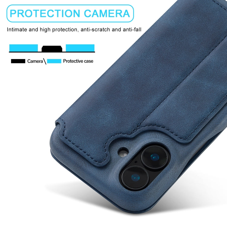 For iPhone 15 Plus LC.IMEEKE Hon Ancient Series Flip Leather Phone Case