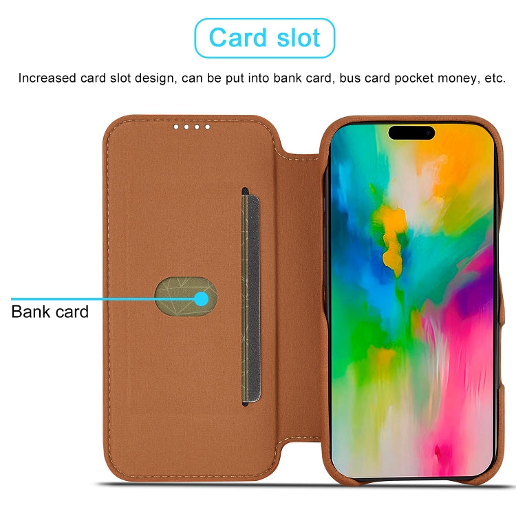 For iPhone 15 Plus LC.IMEEKE Hon Ancient Series Flip Leather Phone Case