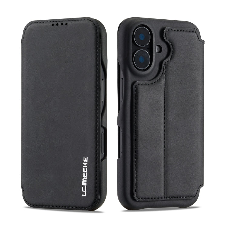 For iPhone 15 LC.IMEEKE Hon Ancient Series Flip Leather Phone Case