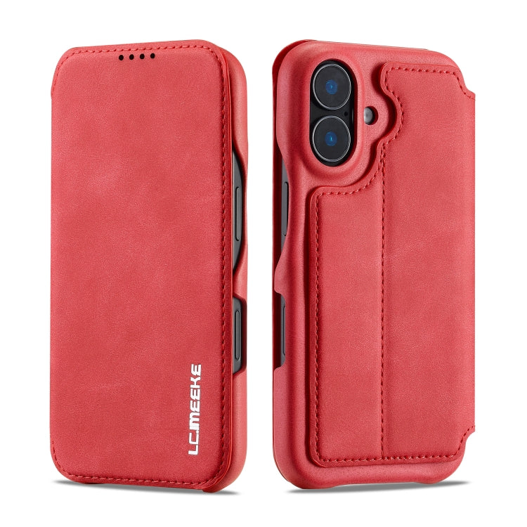 For iPhone 15 LC.IMEEKE Hon Ancient Series Flip Leather Phone Case