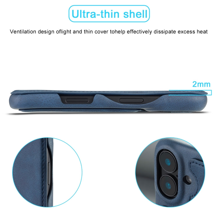 For iPhone 15 LC.IMEEKE Hon Ancient Series Flip Leather Phone Case
