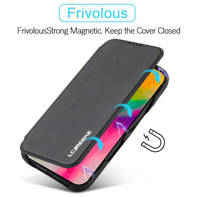 For iPhone 17 LC.IMEEKE Hon Ancient Series Flip Leather Phone Case