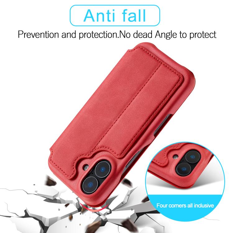 For iPhone 17 LC.IMEEKE Hon Ancient Series Flip Leather Phone Case
