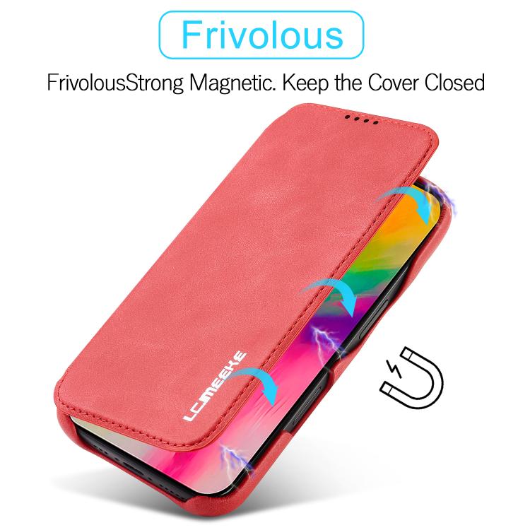 For iPhone 17 LC.IMEEKE Hon Ancient Series Flip Leather Phone Case