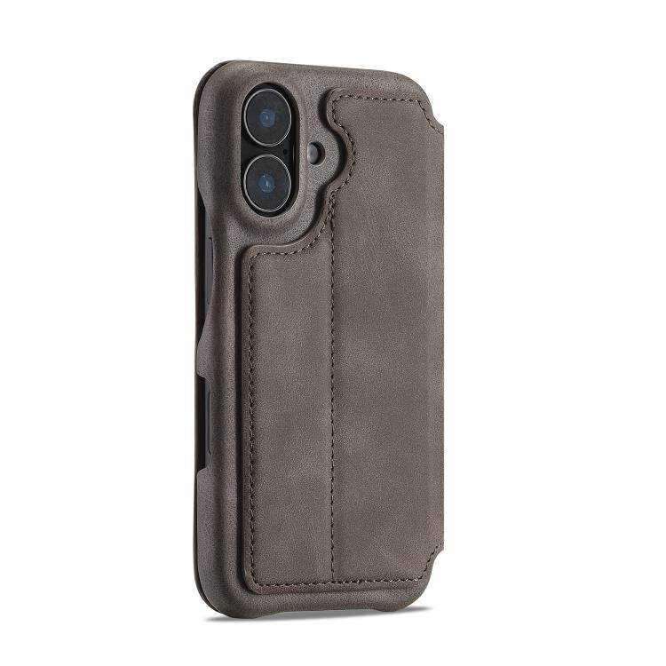 For iPhone 17 LC.IMEEKE Hon Ancient Series Flip Leather Phone Case