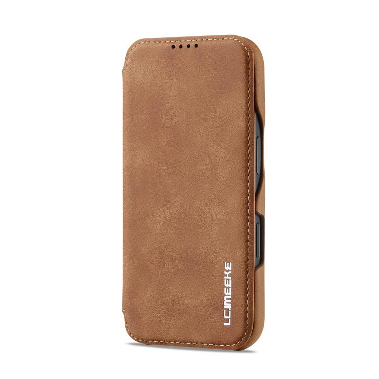 For iPhone 17 LC.IMEEKE Hon Ancient Series Flip Leather Phone Case