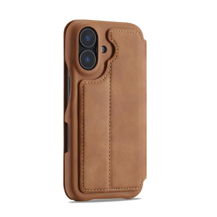For iPhone 17 LC.IMEEKE Hon Ancient Series Flip Leather Phone Case