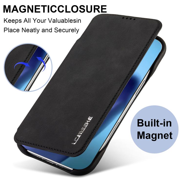 For iPhone Air LC.IMEEKE Hon Ancient Series Flip Leather Phone Case