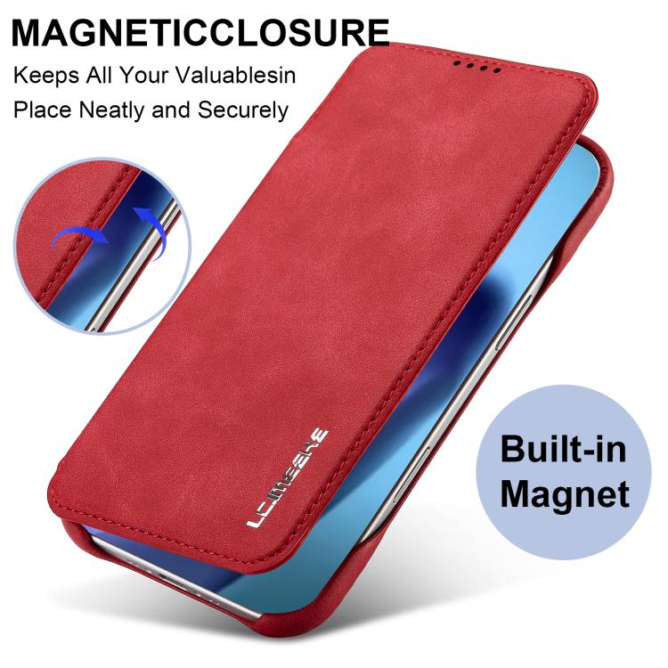 For iPhone Air LC.IMEEKE Hon Ancient Series Flip Leather Phone Case