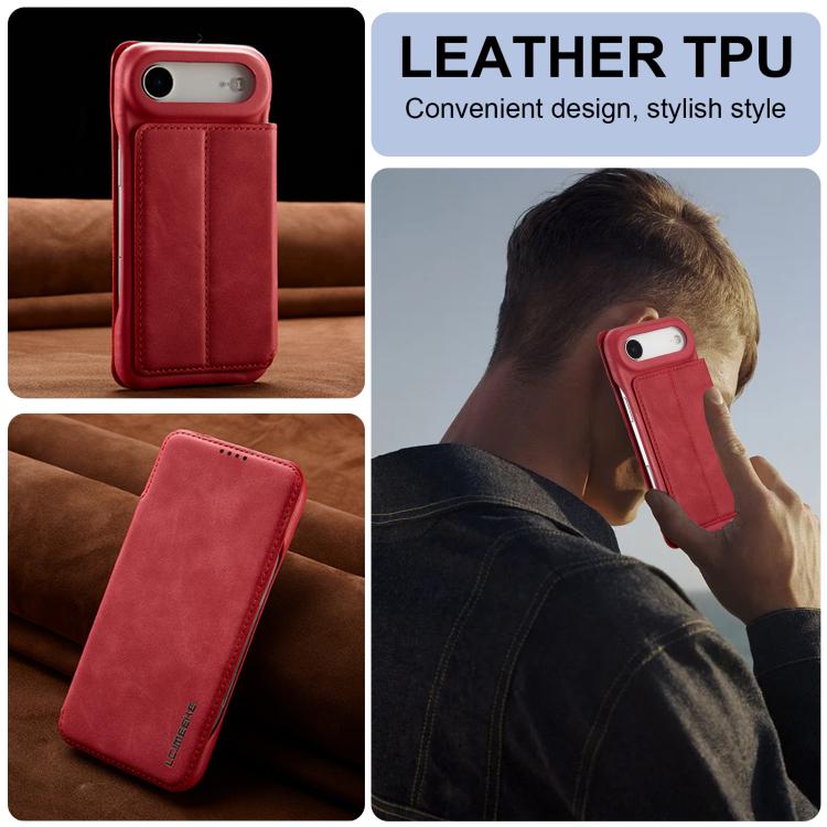 For iPhone Air LC.IMEEKE Hon Ancient Series Flip Leather Phone Case