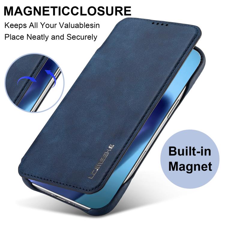 For iPhone Air LC.IMEEKE Hon Ancient Series Flip Leather Phone Case