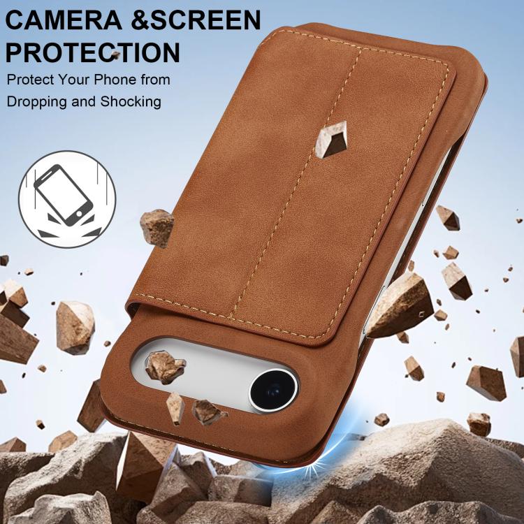 For iPhone Air LC.IMEEKE Hon Ancient Series Flip Leather Phone Case