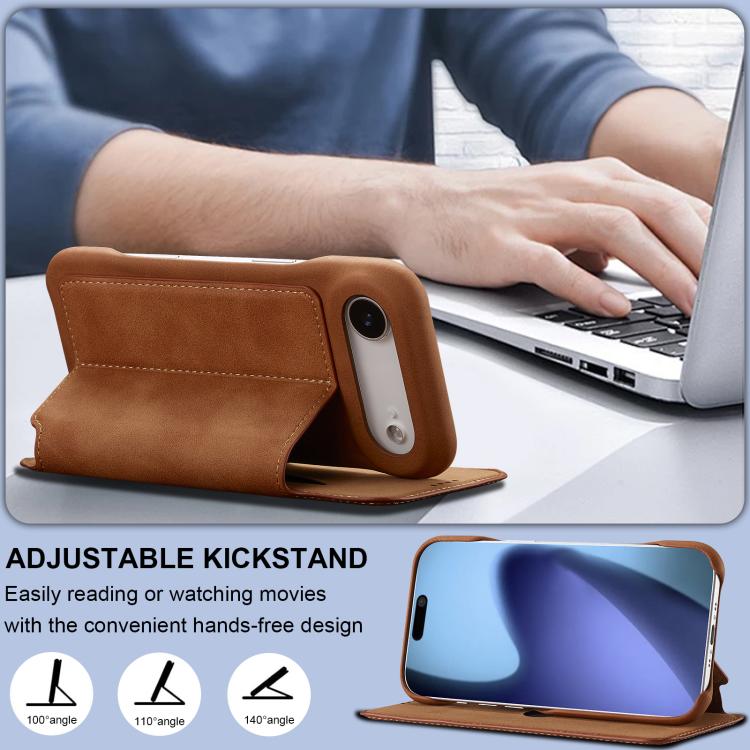 For iPhone Air LC.IMEEKE Hon Ancient Series Flip Leather Phone Case