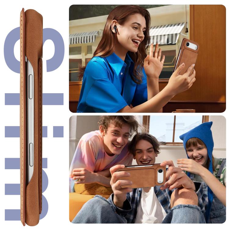 For iPhone Air LC.IMEEKE Hon Ancient Series Flip Leather Phone Case