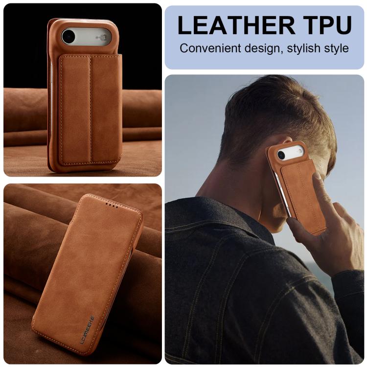For iPhone Air LC.IMEEKE Hon Ancient Series Flip Leather Phone Case