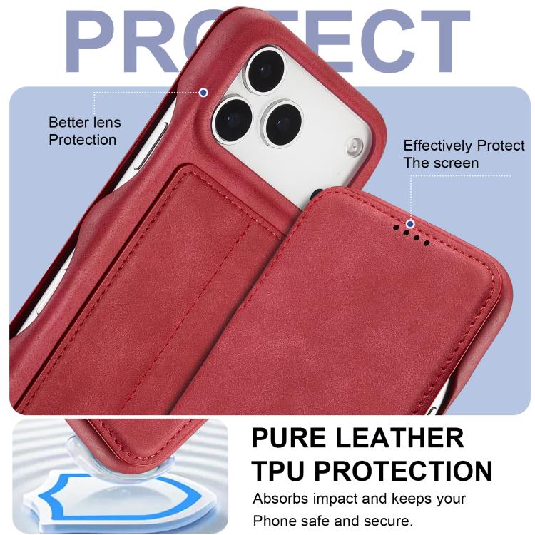 For iPhone 17 Pro Max LC.IMEEKE Hon Ancient Series Flip Leather Phone Case
