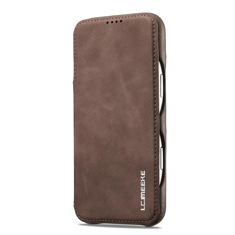 For iPhone 17 Pro Max LC.IMEEKE Hon Ancient Series Flip Leather Phone Case