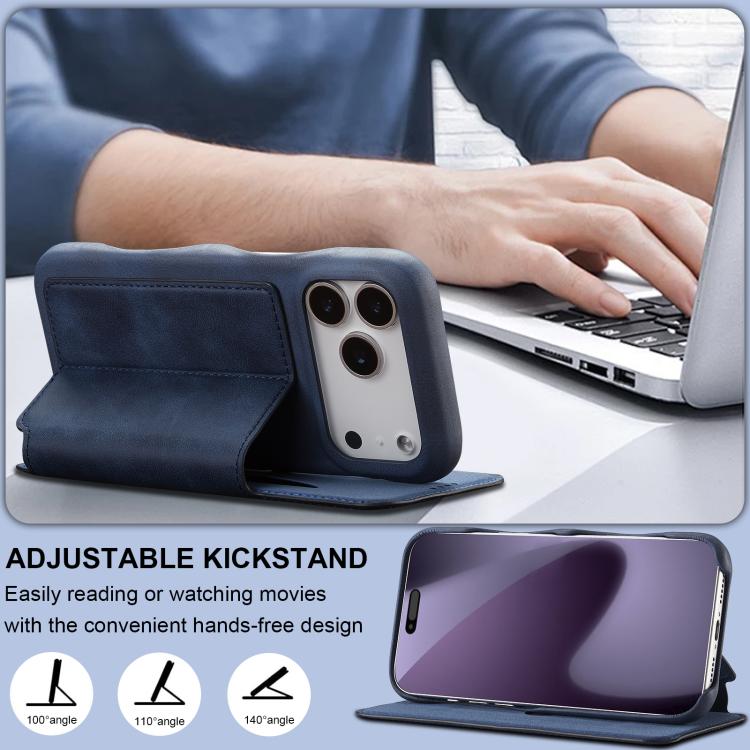 For iPhone 17 Pro Max LC.IMEEKE Hon Ancient Series Flip Leather Phone Case