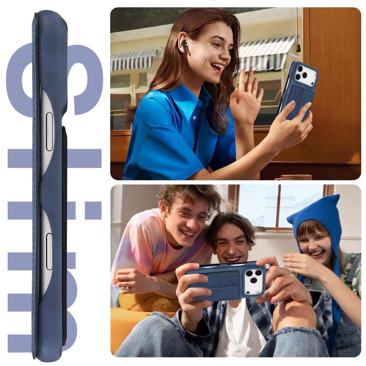 For iPhone 17 Pro Max LC.IMEEKE Hon Ancient Series Flip Leather Phone Case