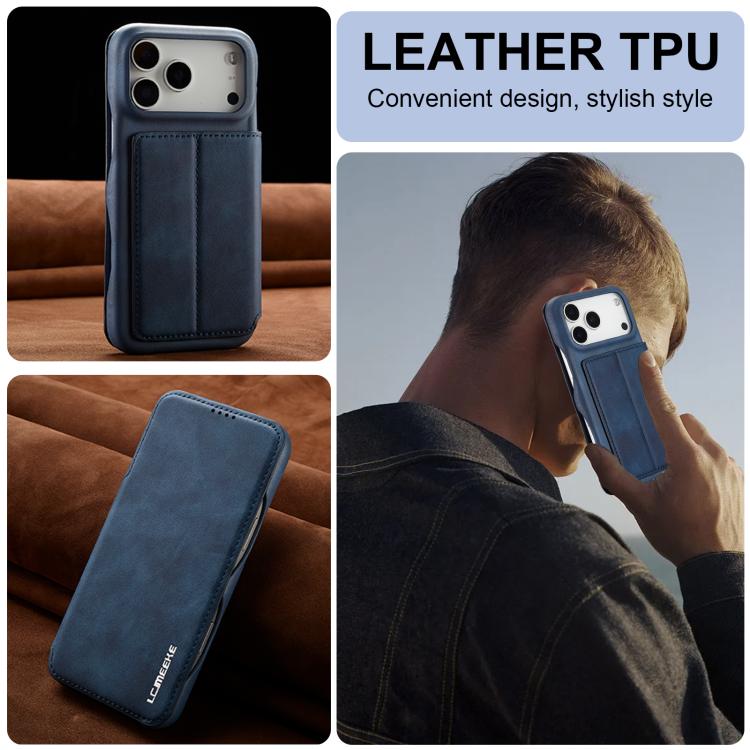 For iPhone 17 Pro Max LC.IMEEKE Hon Ancient Series Flip Leather Phone Case