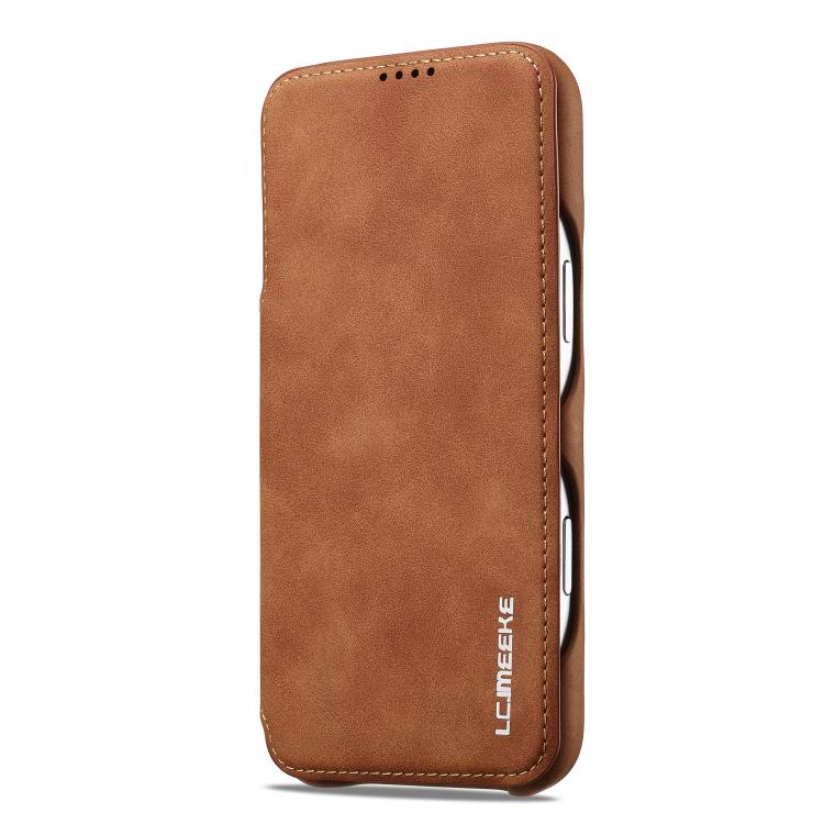 For iPhone 17 Pro Max LC.IMEEKE Hon Ancient Series Flip Leather Phone Case