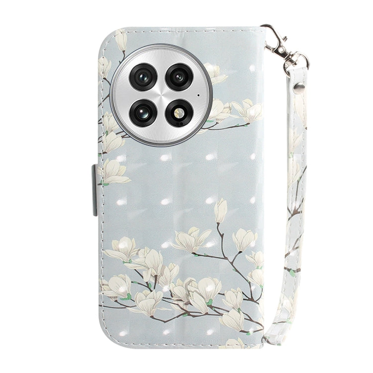 For OnePlus 13 3D Colored Flip Leather Phone Case
