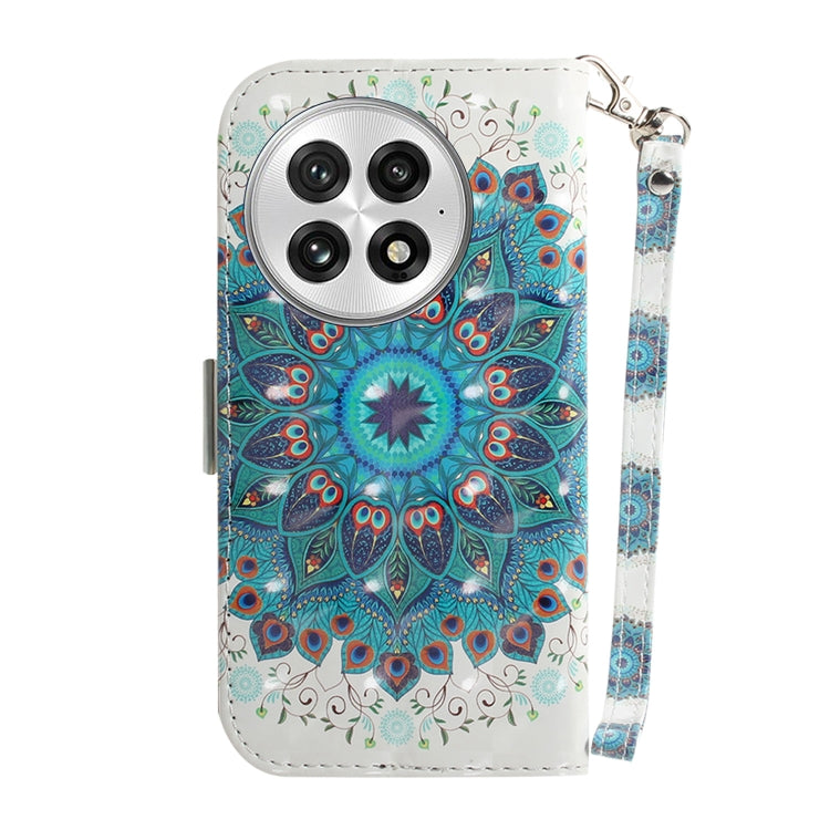 For OnePlus 13 3D Colored Flip Leather Phone Case