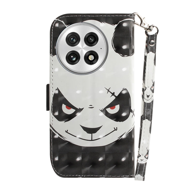 For OnePlus 13 3D Colored Flip Leather Phone Case
